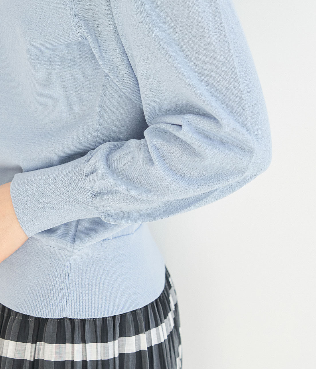 Rope&rsquo;Picnic「【emur】シアー袖コンシャスニット」|ニット・セーター|