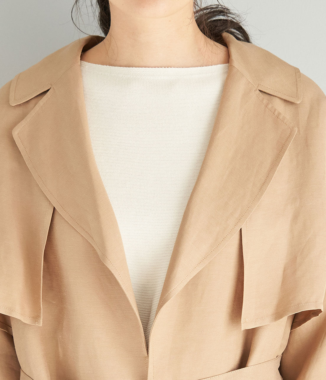 Rope&rsquo;Picnic「【emur】リネン混トレンチコート」|トレンチコート|