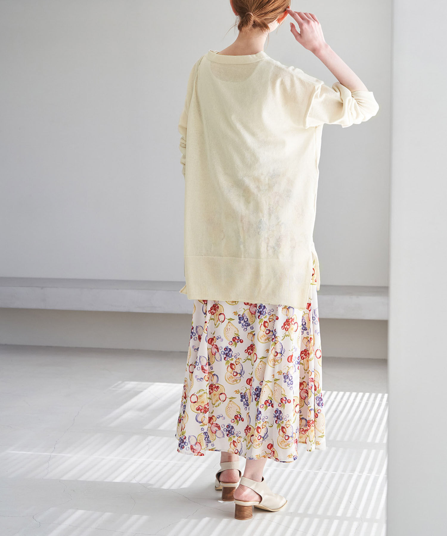 Rope&rsquo;Picnic「センターシームシアーニットチュニック」|ニット・セーター|