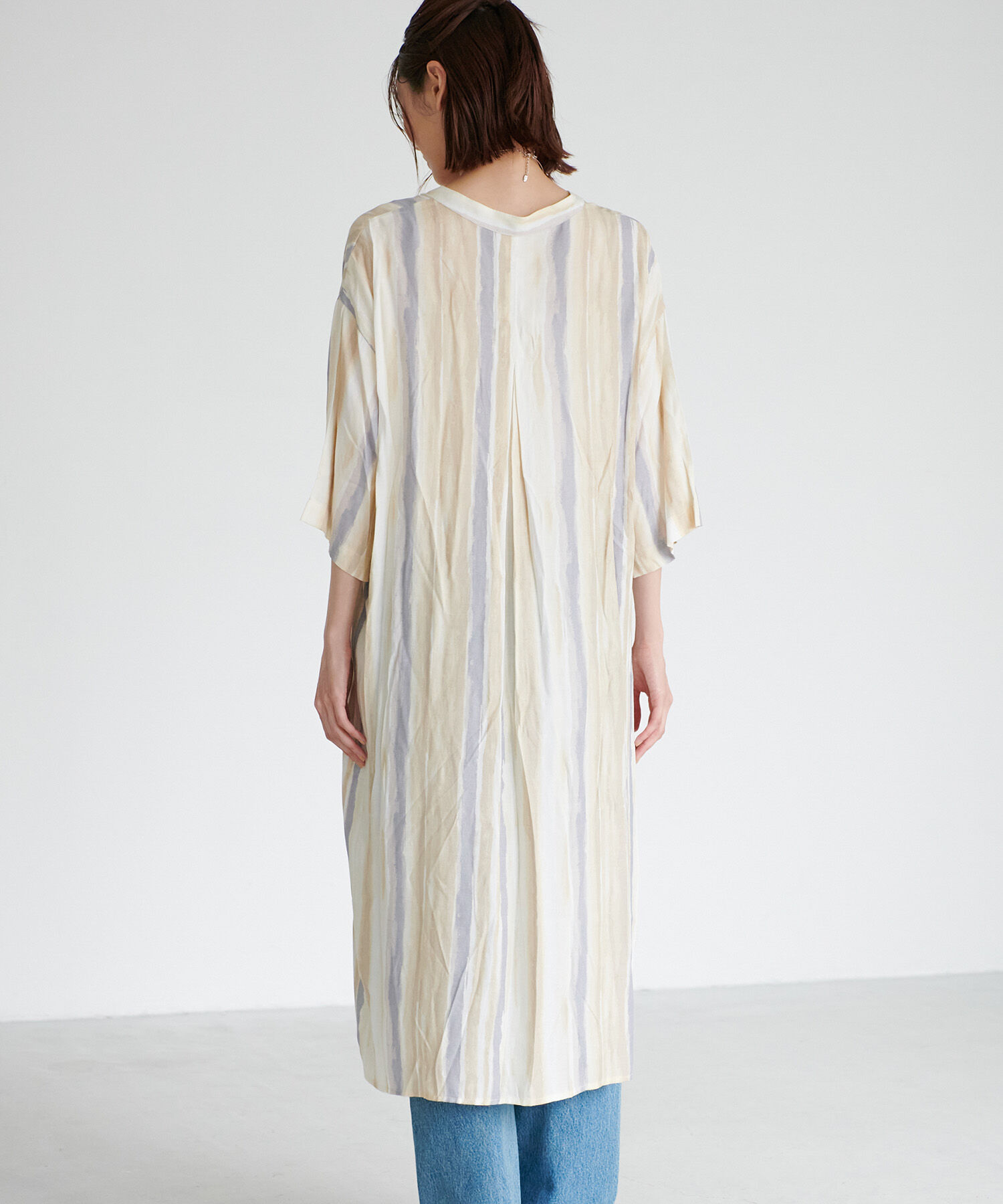 Rope&rsquo;Picnic「手書き風ストライプシャツワンピース」|その他|