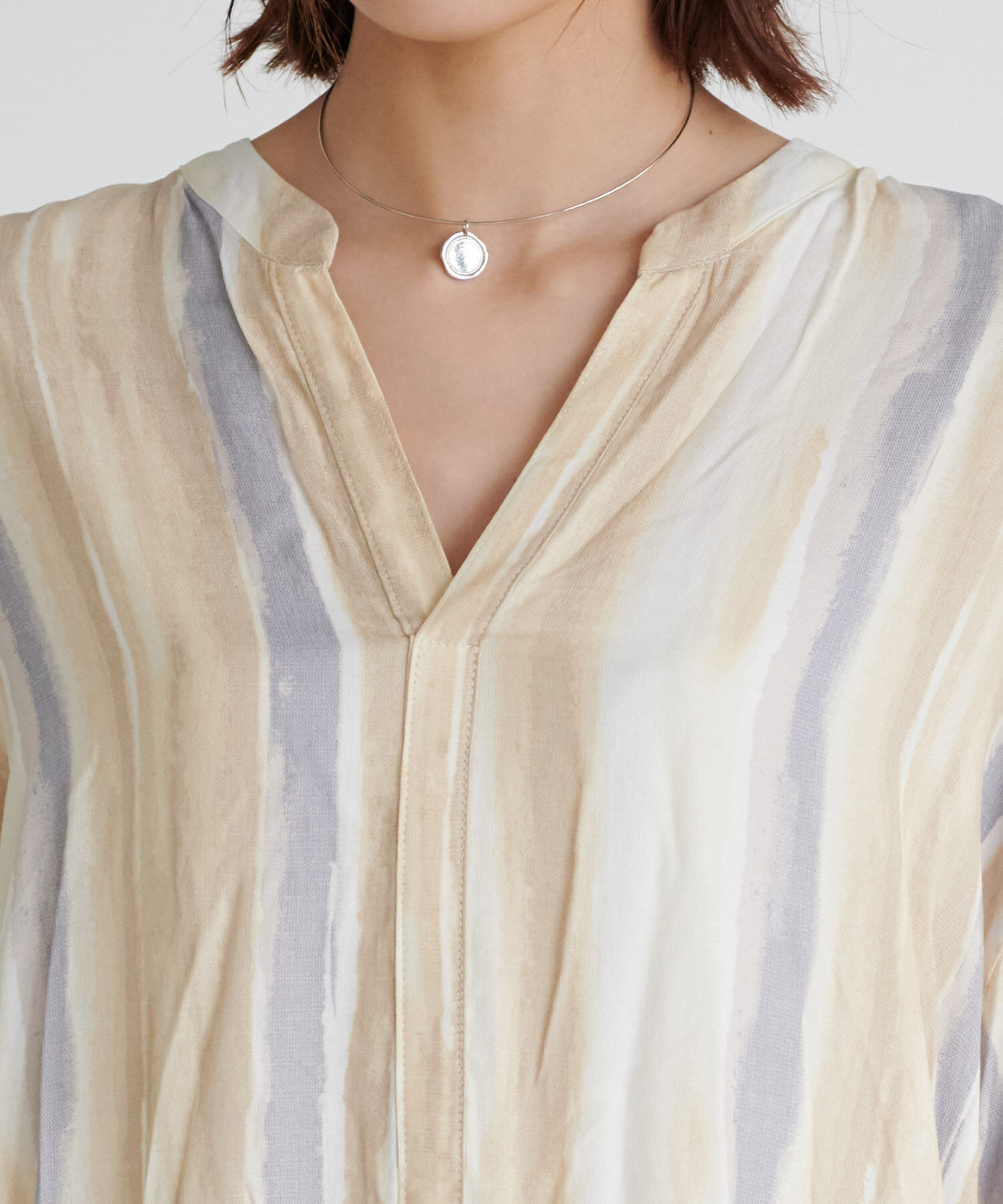 Rope&rsquo;Picnic「手書き風ストライプシャツワンピース」|その他|