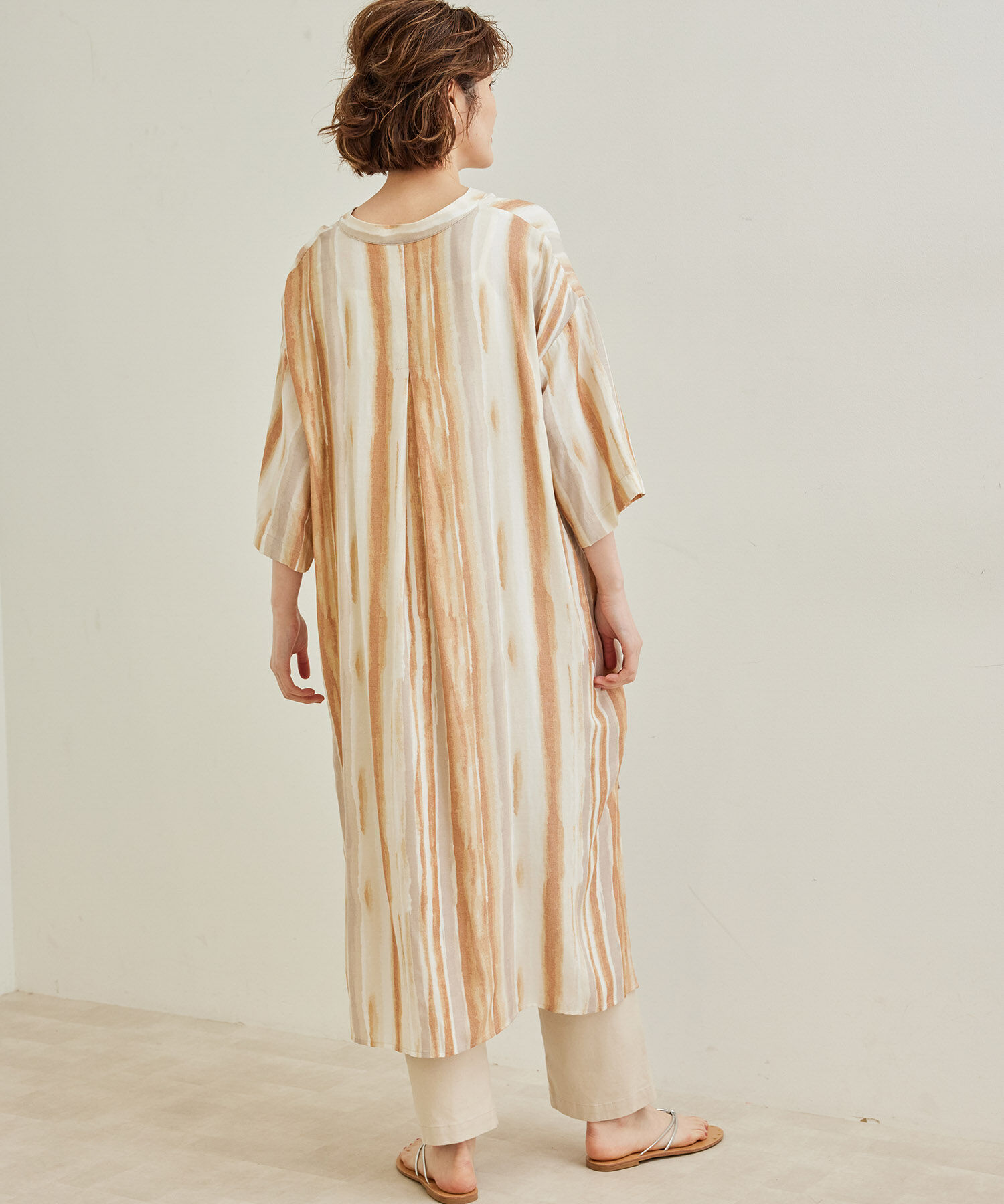 Rope&rsquo;Picnic「手書き風ストライプシャツワンピース」|その他|