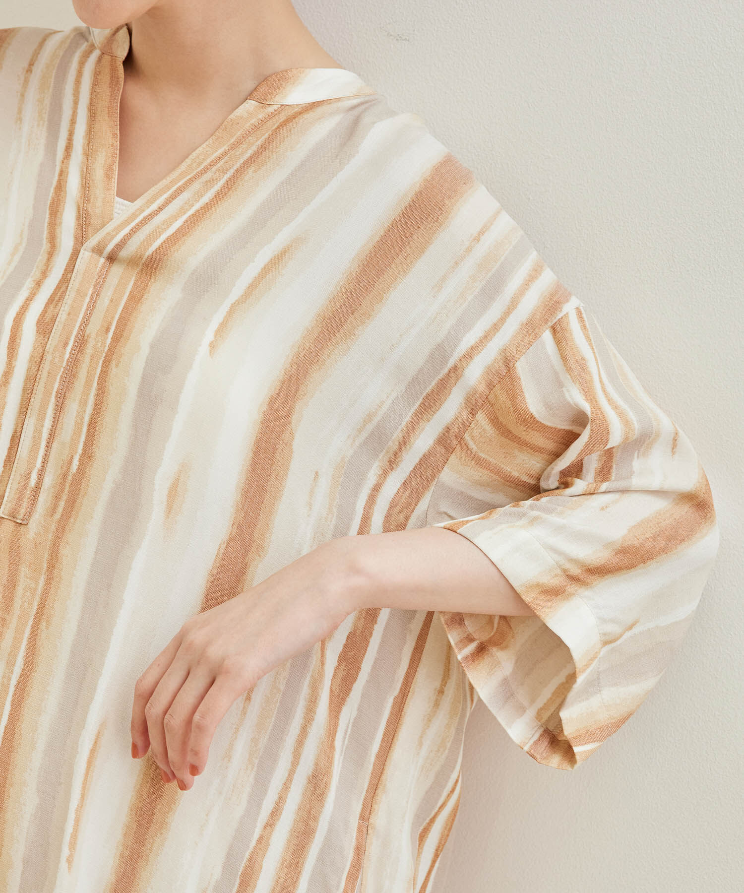 Rope&rsquo;Picnic「手書き風ストライプシャツワンピース」|その他|