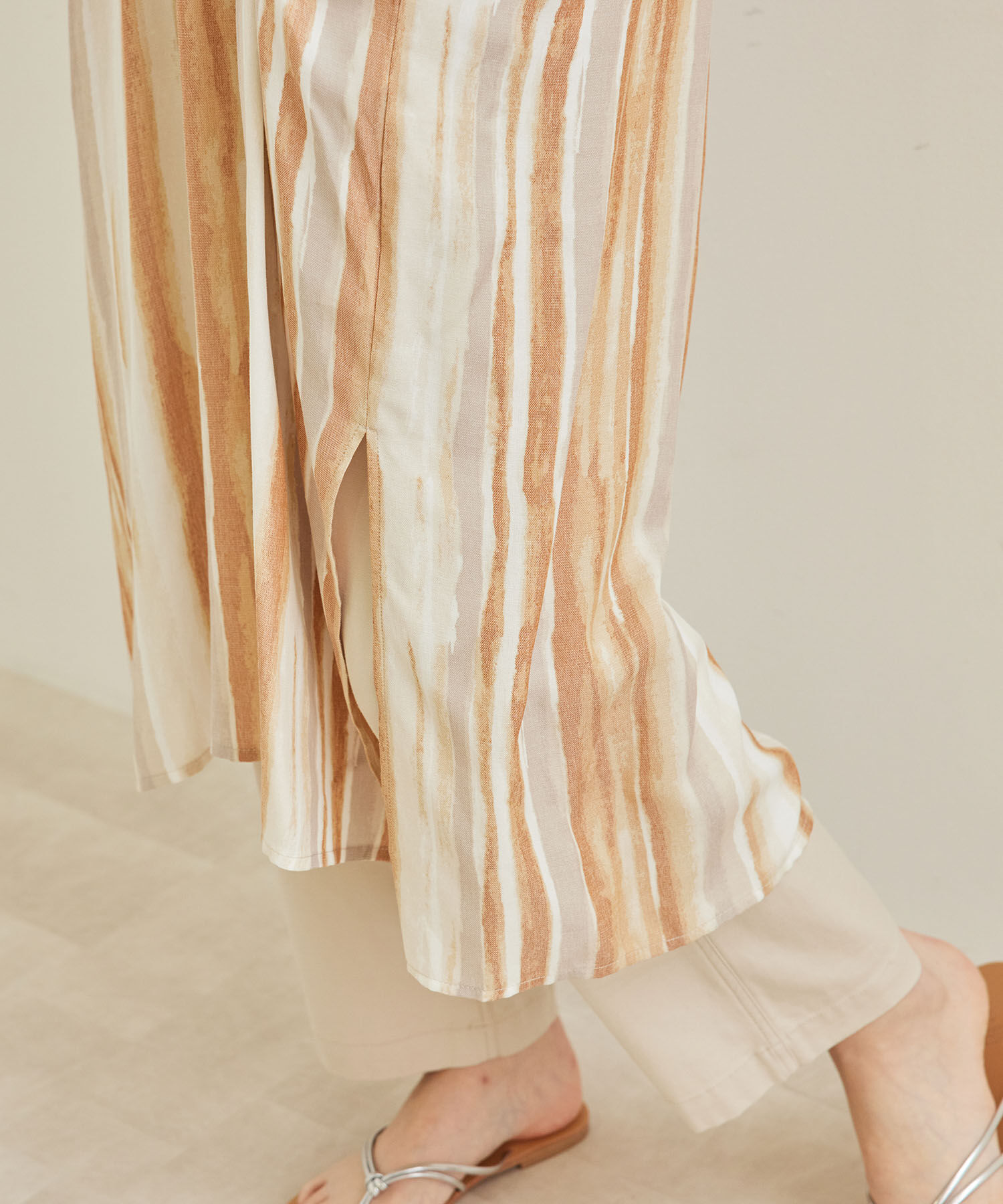 Rope&rsquo;Picnic「手書き風ストライプシャツワンピース」|その他|