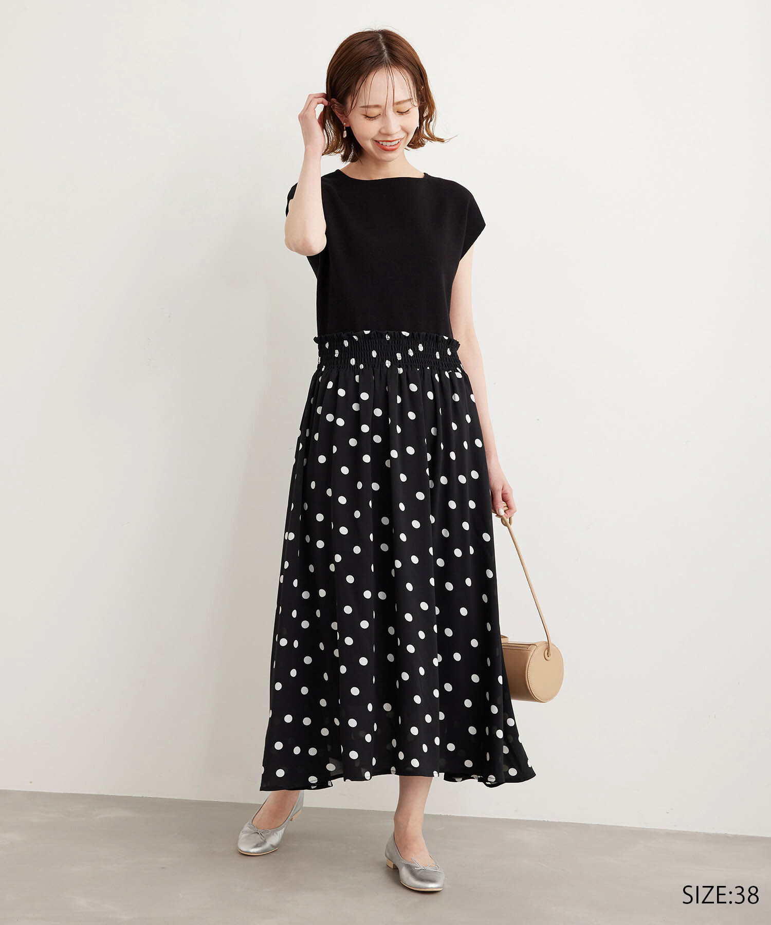 Rope&rsquo;Picnic「【WEB限定/低身長向けサイズあり】ラク美/ニットドッキングワンピース」|ワンピース|