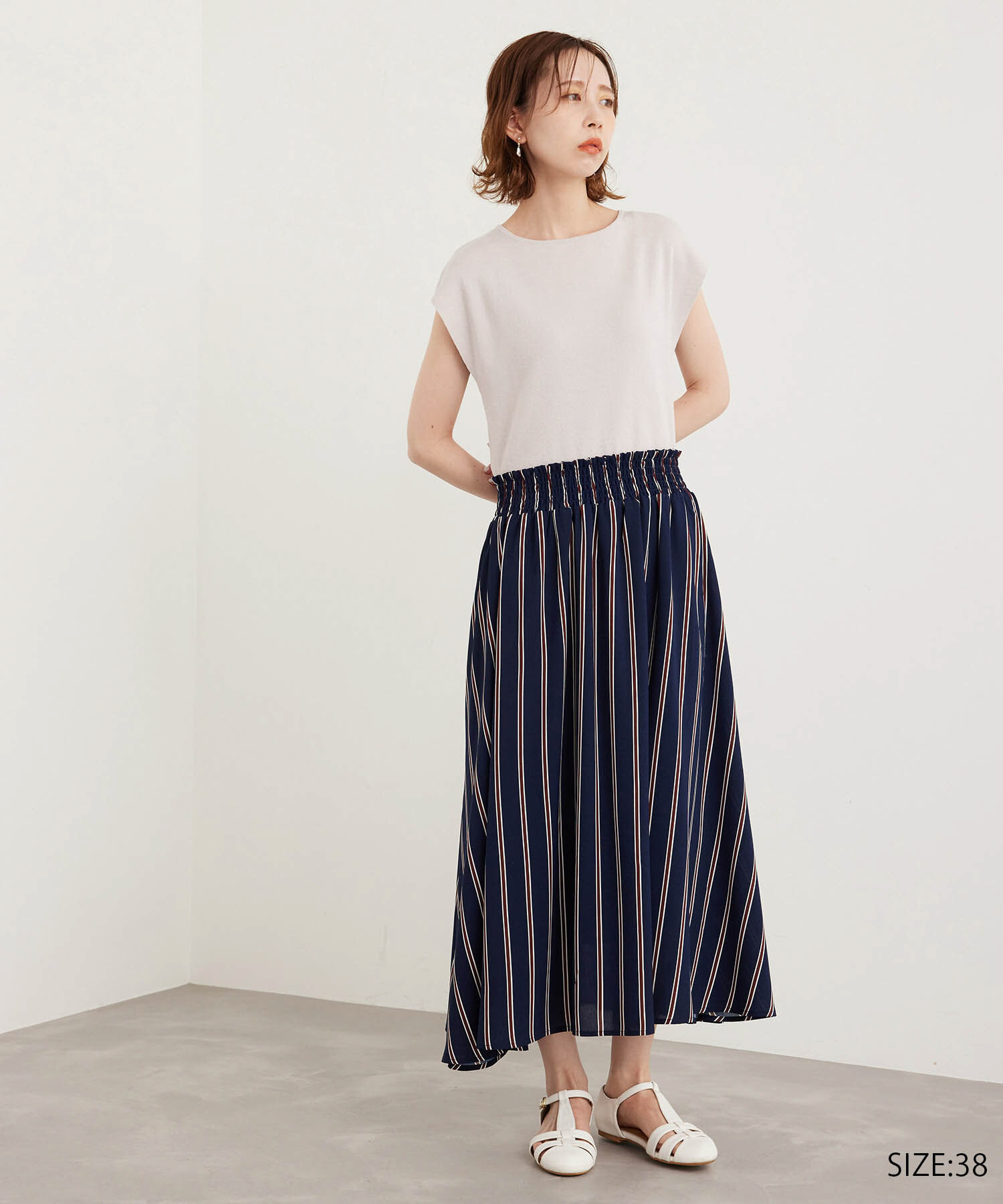 Rope&rsquo;Picnic「【WEB限定/低身長向けサイズあり】ラク美/ニットドッキングワンピース」|ワンピース|