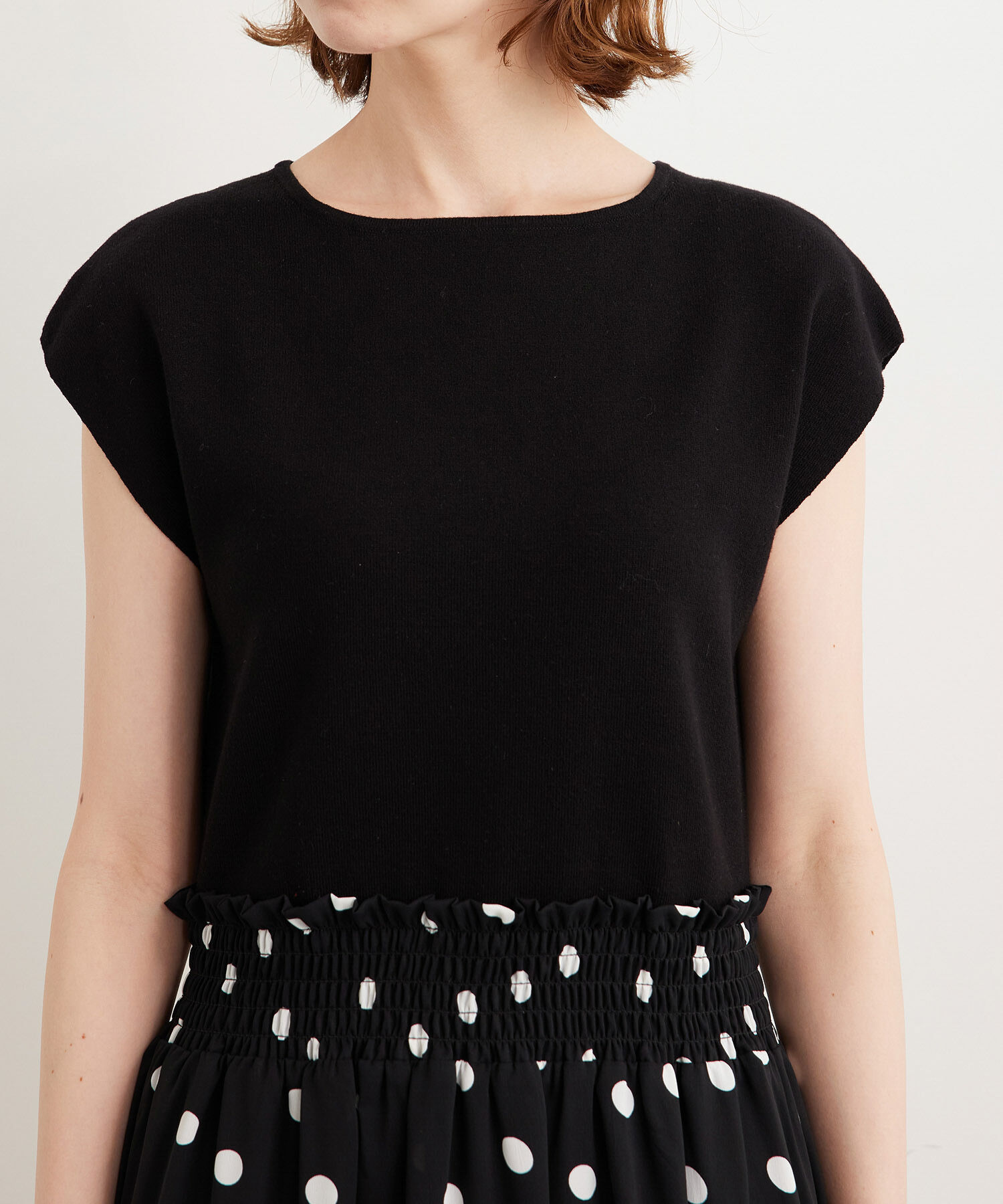 Rope&rsquo;Picnic「【WEB限定/低身長向けサイズあり】ラク美/ニットドッキングワンピース」|ワンピース|