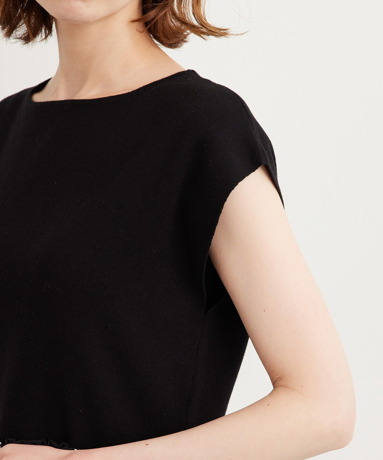 Rope&rsquo;Picnic「【WEB限定/低身長向けサイズあり】ラク美/ニットドッキングワンピース」|ワンピース|