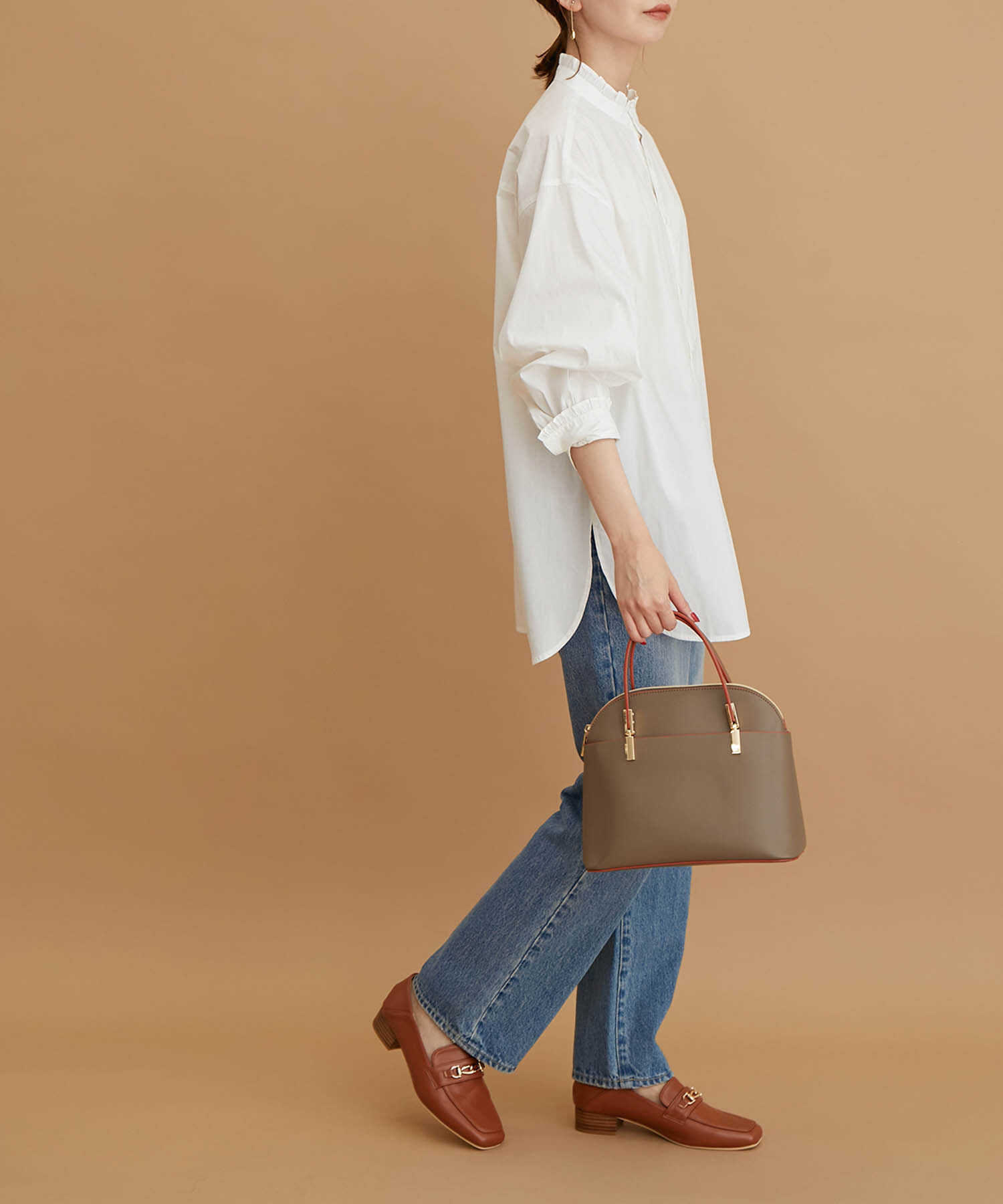 ROPE PICNIC PASSAGE「【一部店舗限定】スクエアトゥビット付きバブーシュローファー」|ローファー|