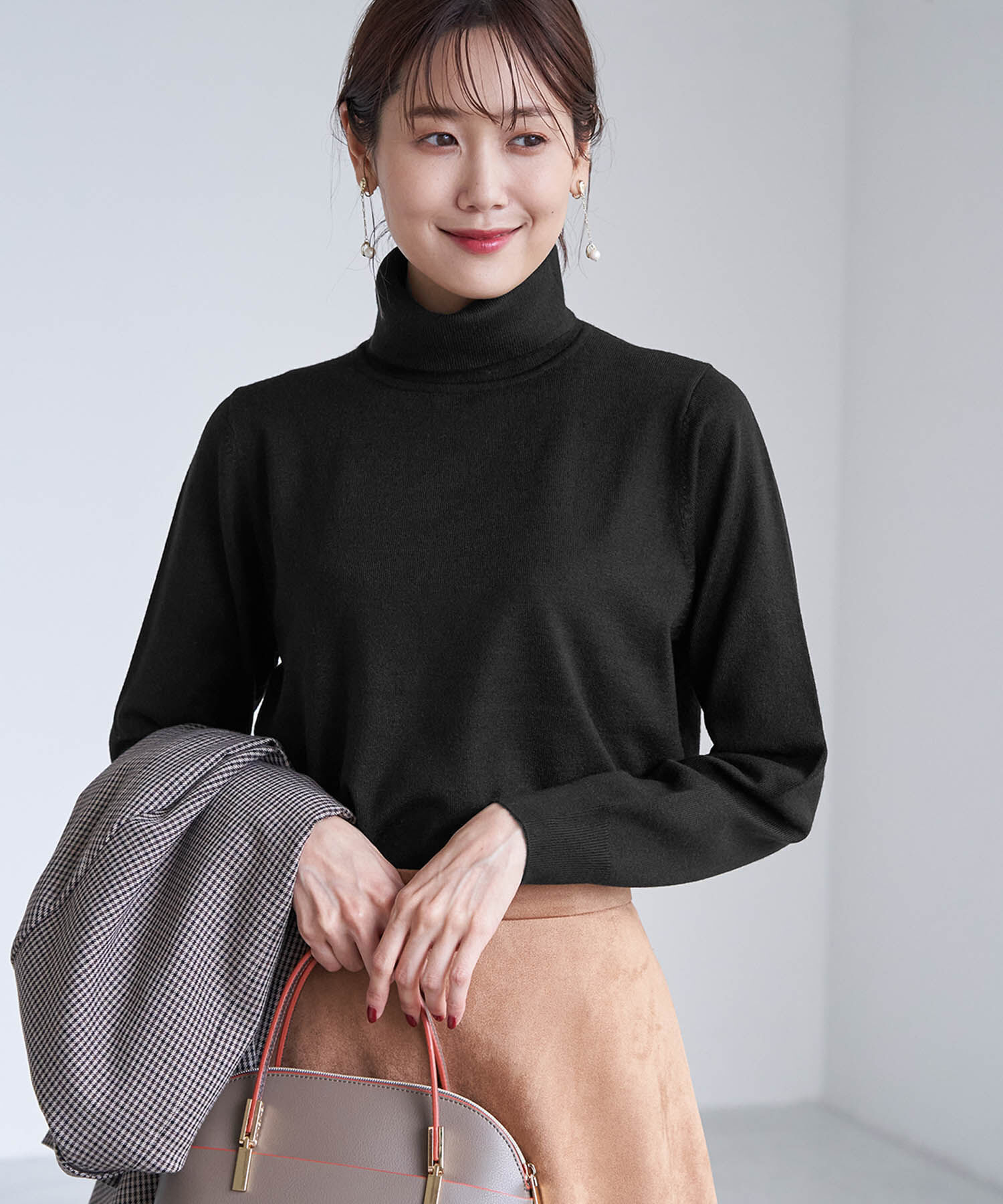 Rope&rsquo;Picnic「アンチピリング天竺タートルネックプルオーバー」|ニット・セーター|