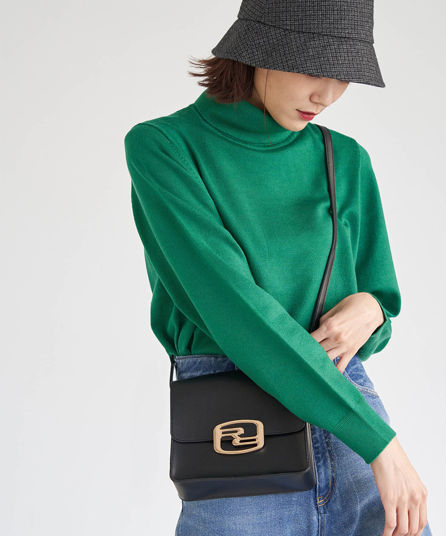 Rope&rsquo;Picnic「アンチピリング天竺タートルネックプルオーバー」|ニット・セーター|