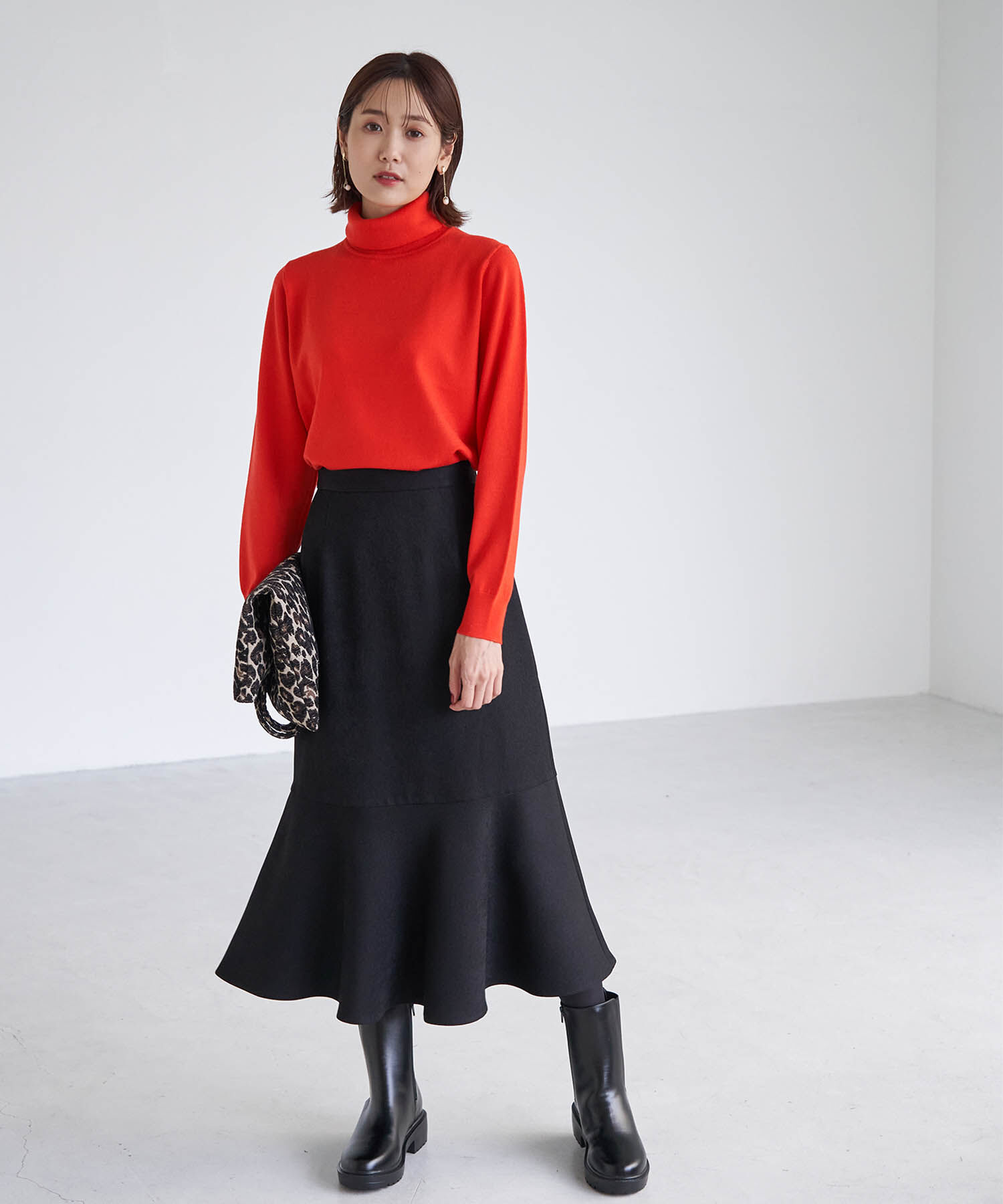 Rope&rsquo;Picnic「アンチピリング天竺タートルネックプルオーバー」|ニット・セーター|