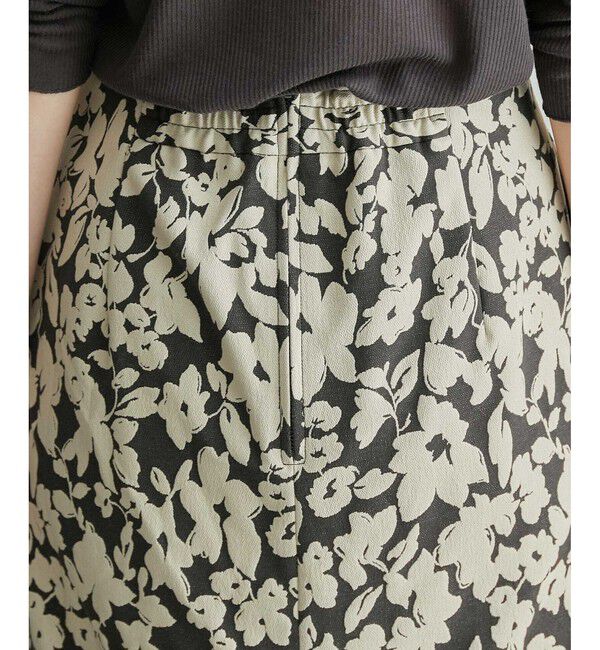 Rope&rsquo;Picnic「フラワージャガードスリムスカート」|スカート|