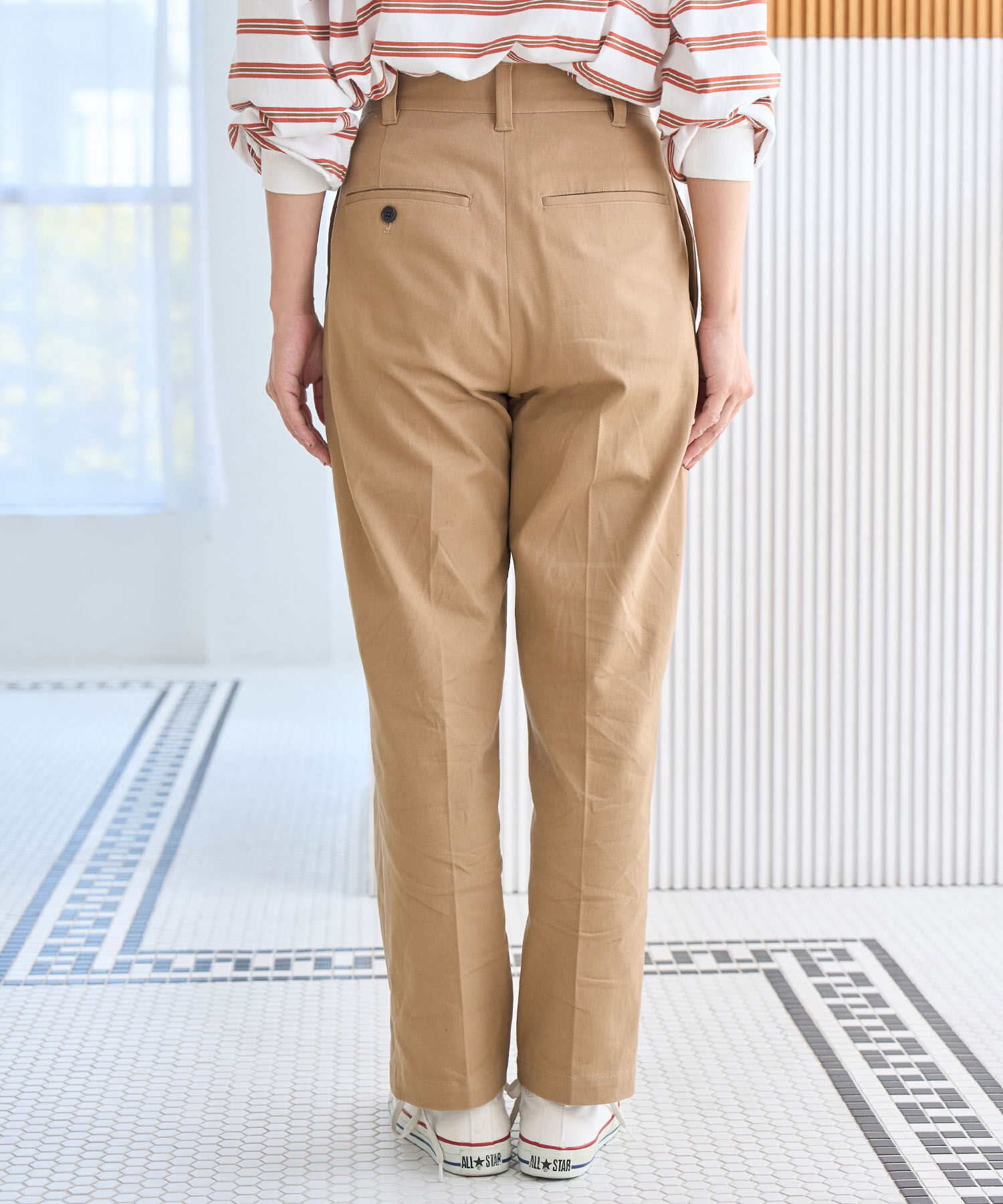 ROPE' PICNIC R「リンクコーデ/綿ストレッチチノパンツ」|チノ|