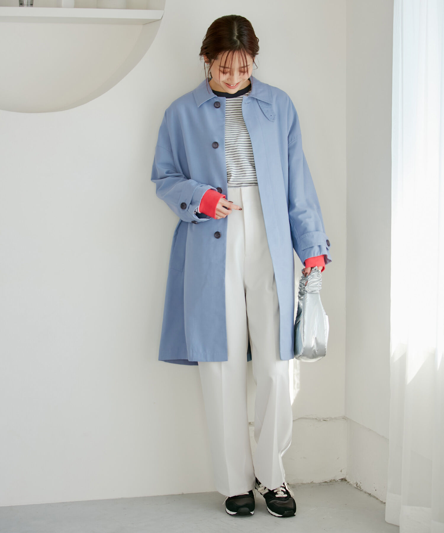 Rope&rsquo;Picnic「撥水加工/ステンカラーコート スプリングコート」|ステンカラーコート|