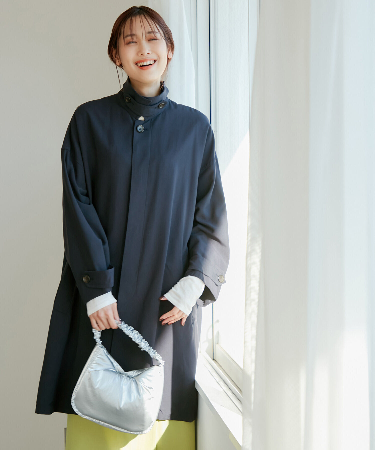 Rope&rsquo;Picnic「撥水加工/ステンカラーコート スプリングコート」|ステンカラーコート|