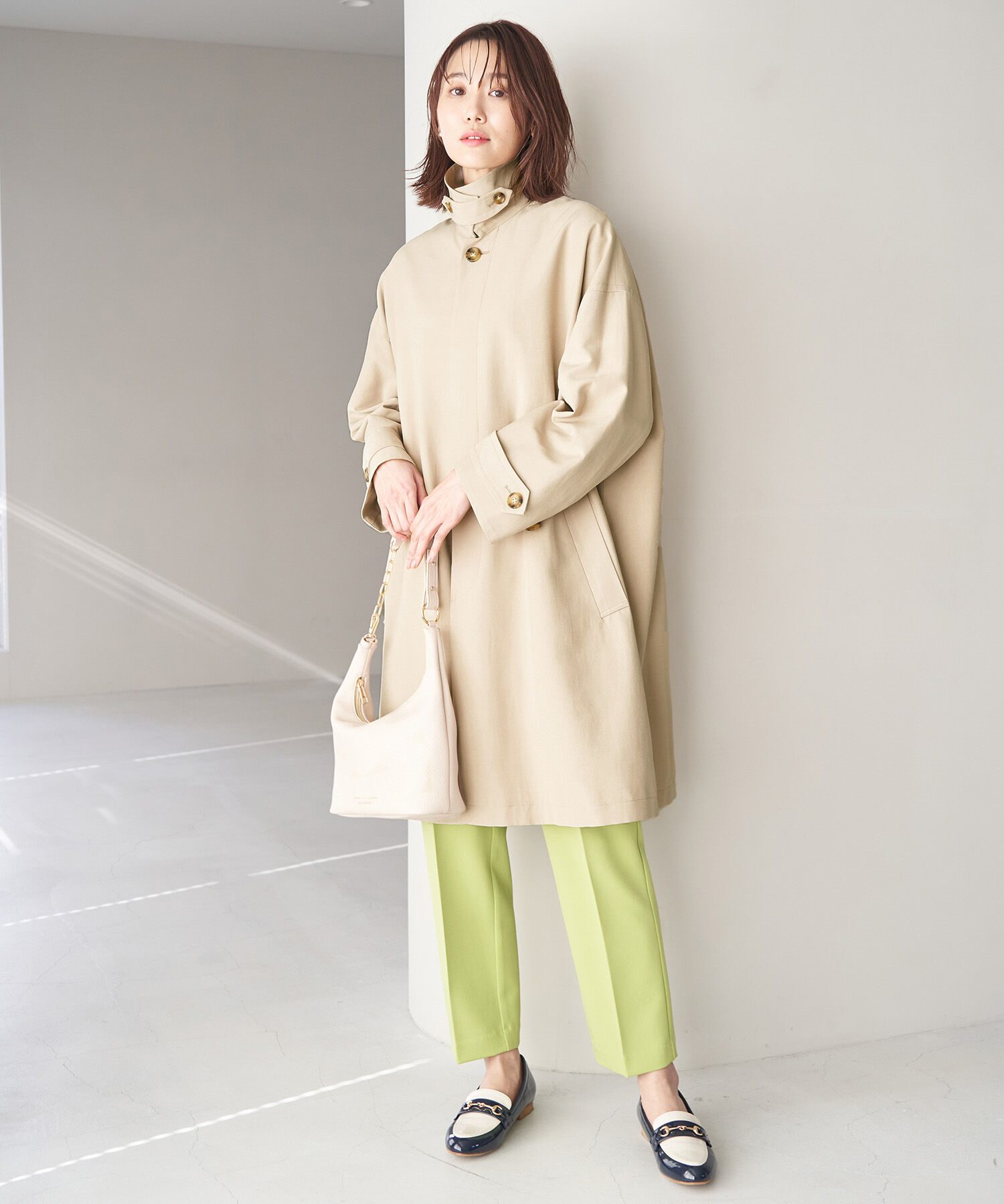 Rope&rsquo;Picnic「撥水加工/ステンカラーコート スプリングコート」|ステンカラーコート|