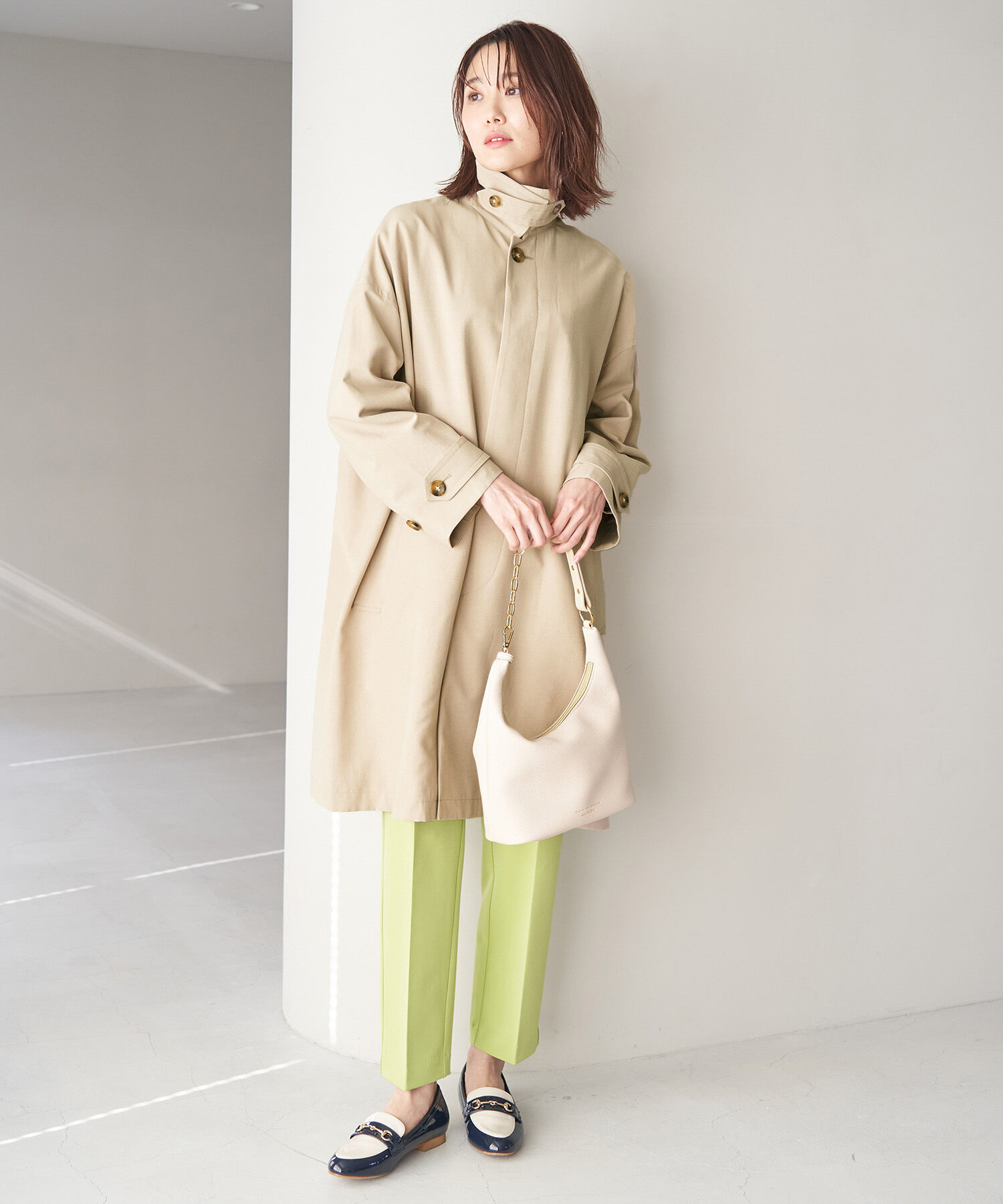 Rope&rsquo;Picnic「撥水加工/ステンカラーコート スプリングコート」|ステンカラーコート|