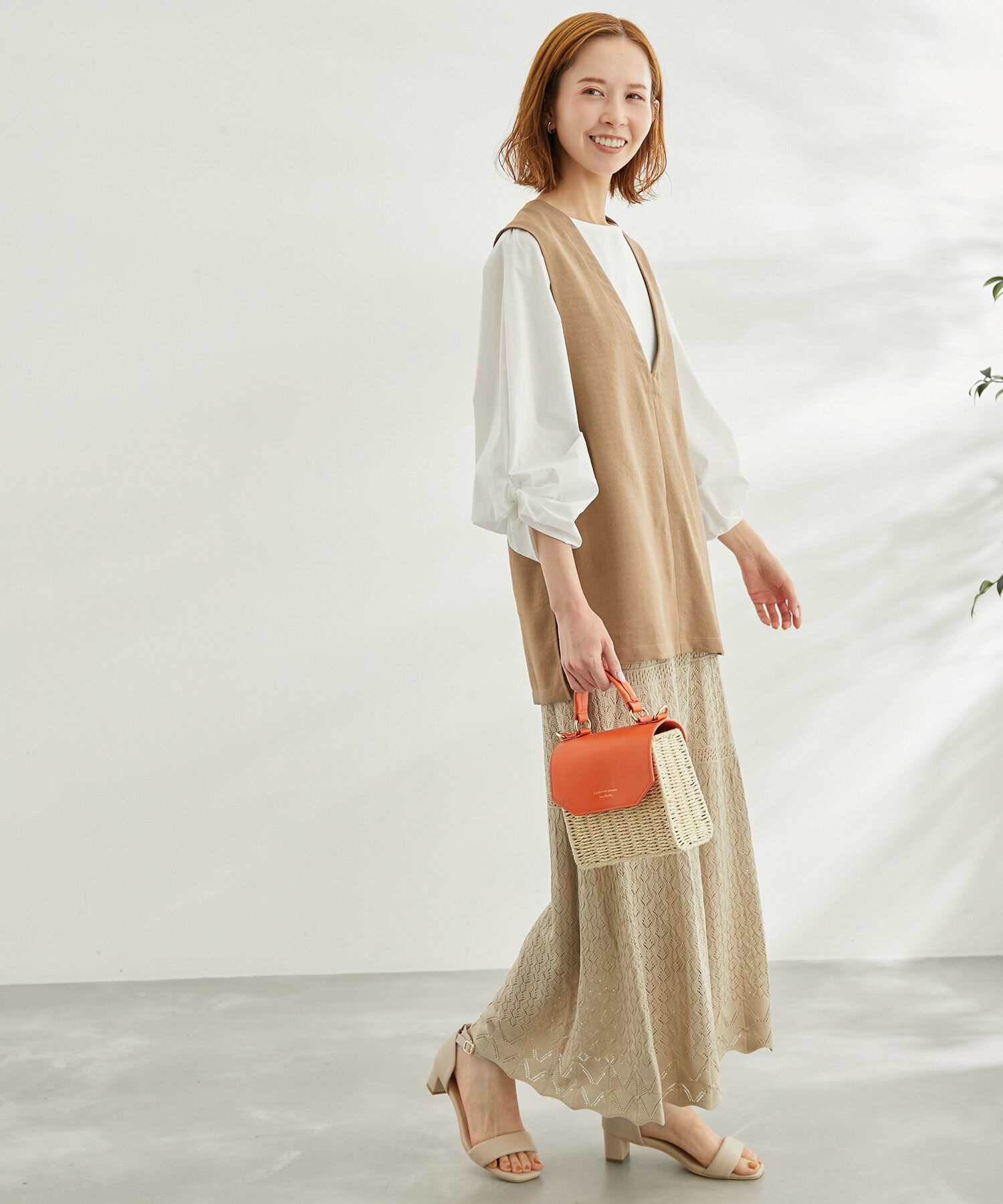 Rope&rsquo;Picnic「透かし編みニットマーメイドスカート」|スカート|