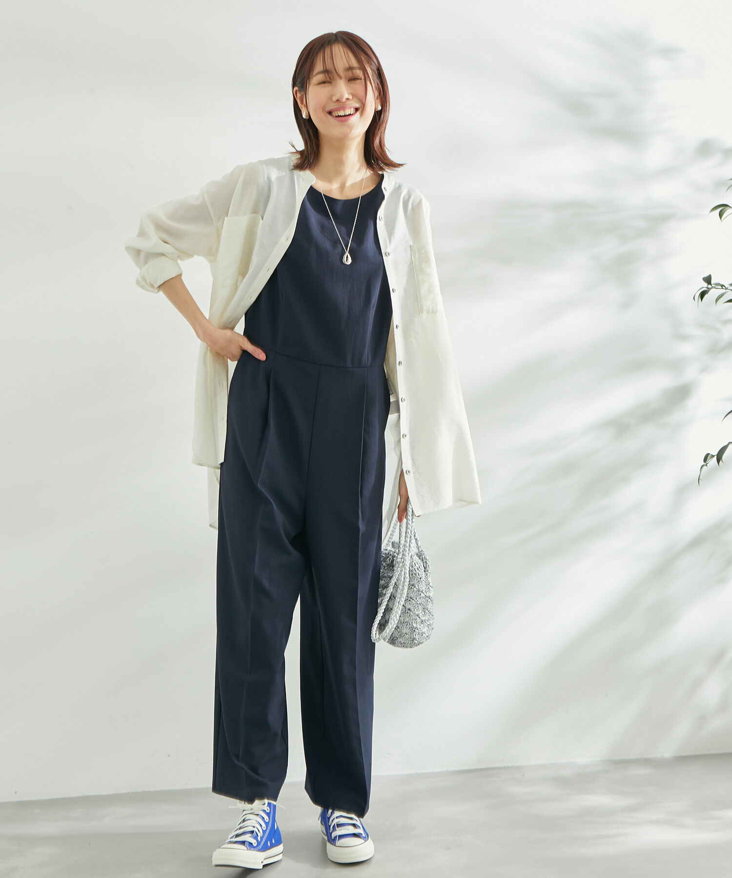 Rope&rsquo;Picnic「麻調オールインワン」|オールインワン|