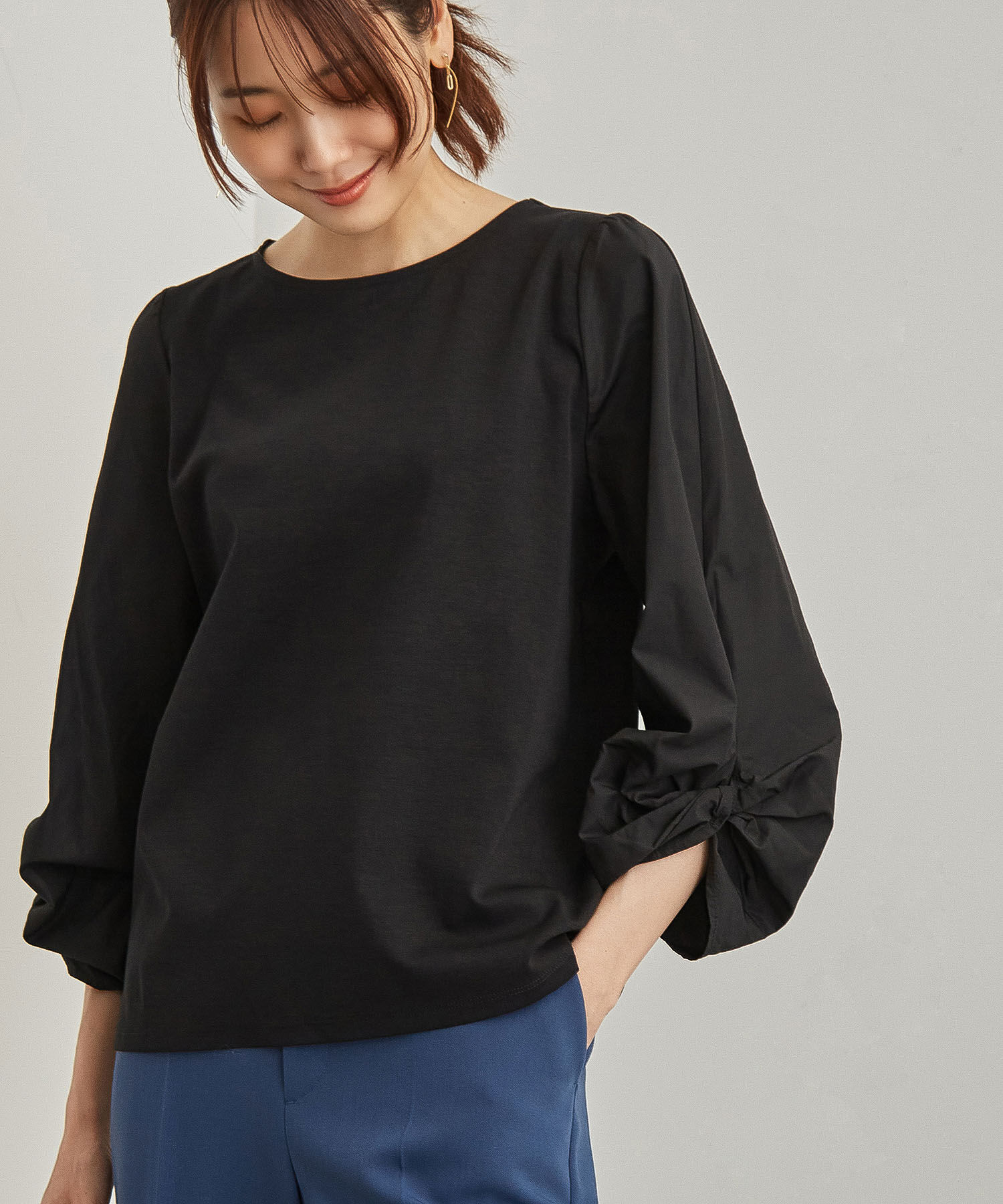 Rope&rsquo;Picnic「袖ディティールポンチトップス」|Tシャツ・カットソー|