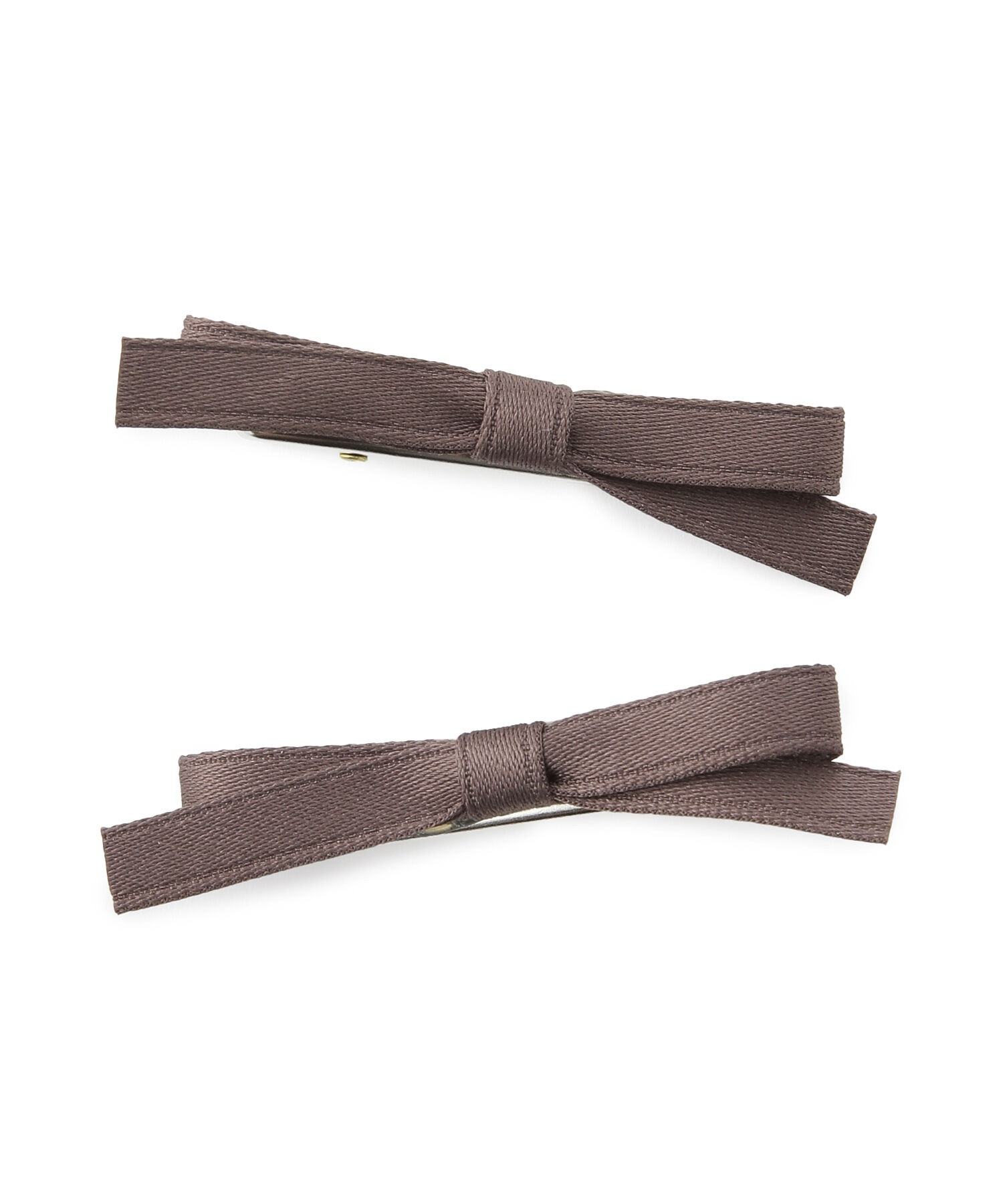 ROPE PICNIC PASSAGE「ミニリボンヘアクリップセット」|その他|ブラウン(22)