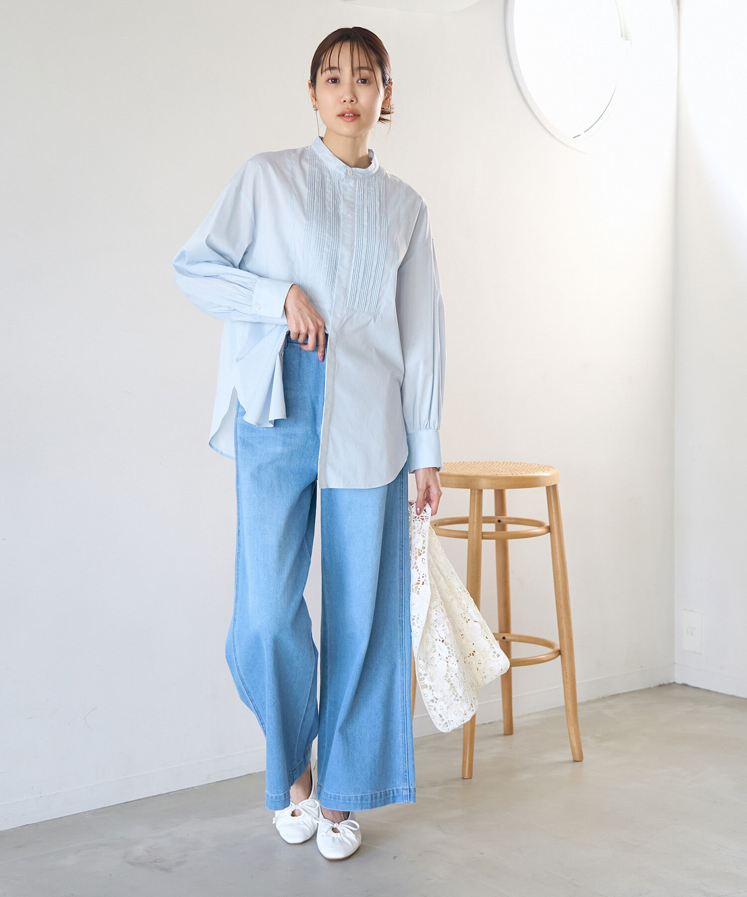 Rope&rsquo;Picnic「ピンタックシャツブラウス/リンクコーデ」|シャツ・ブラウス|