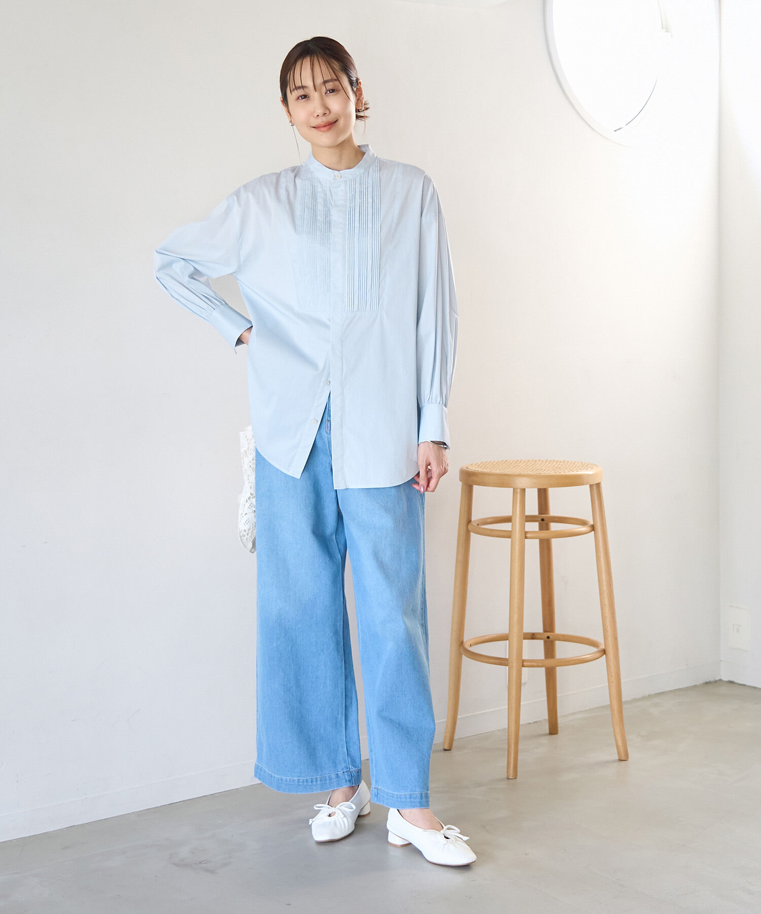 Rope&rsquo;Picnic「ピンタックシャツブラウス/リンクコーデ」|シャツ・ブラウス|