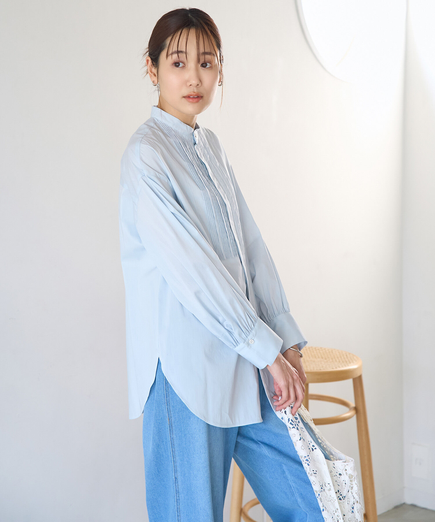 Rope&rsquo;Picnic「ピンタックシャツブラウス/リンクコーデ」|シャツ・ブラウス|