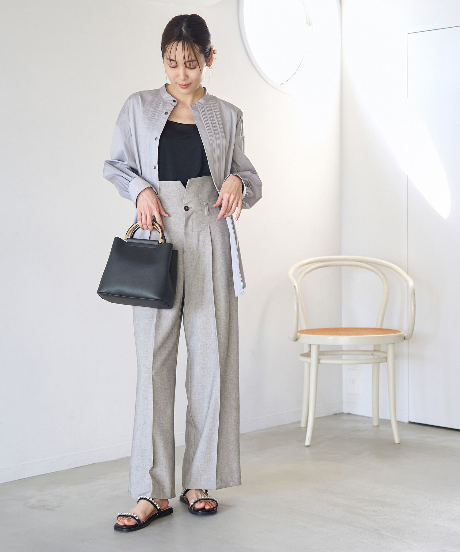 Rope&rsquo;Picnic「ピンタックシャツブラウス/リンクコーデ」|シャツ・ブラウス|