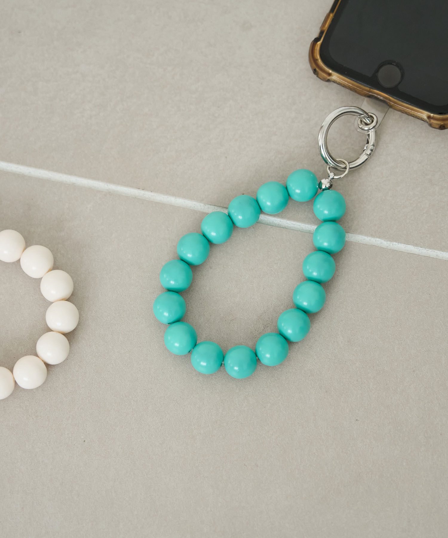 ROPE PICNIC PASSAGE「カラフルビッグビーズストラップ」|その他|グリーン系(35)