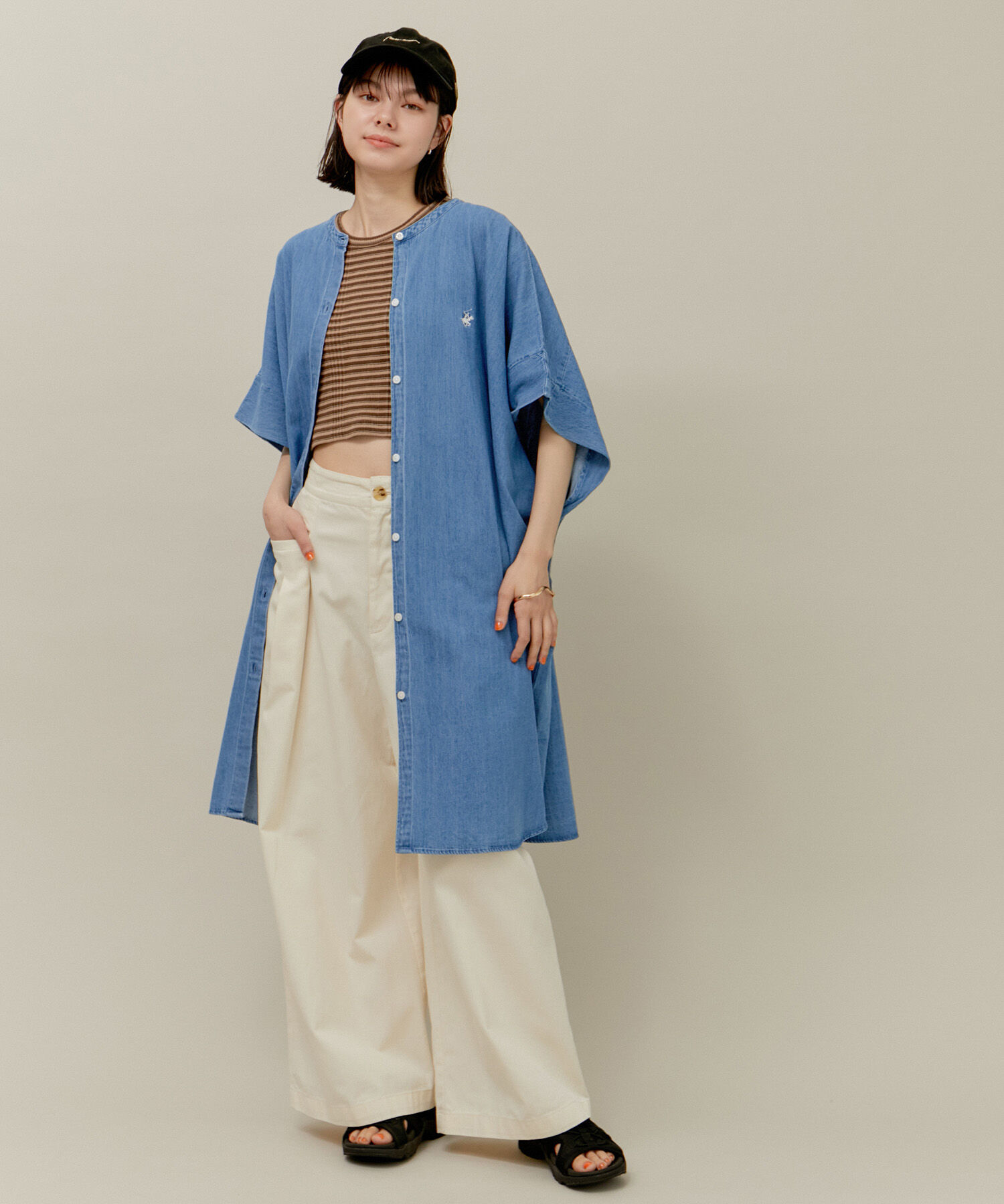 ROPE' PICNIC R「【BEVERLY HILLS POLO CLUB】バンドカラーシャツ」|シャツ・ブラウス|