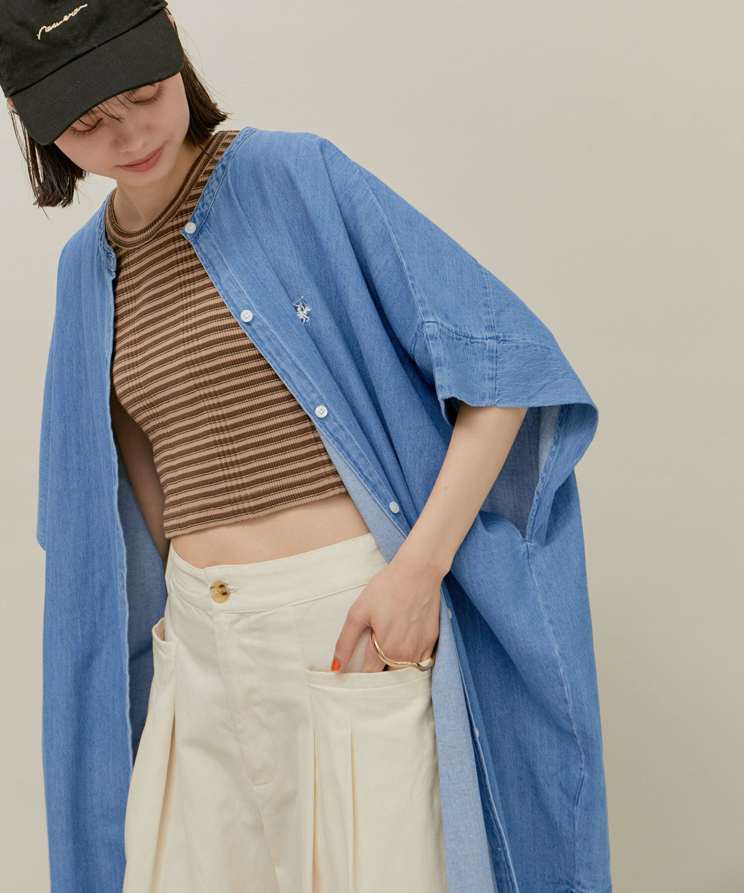 ROPE' PICNIC R「【BEVERLY HILLS POLO CLUB】バンドカラーシャツ」|シャツ・ブラウス|