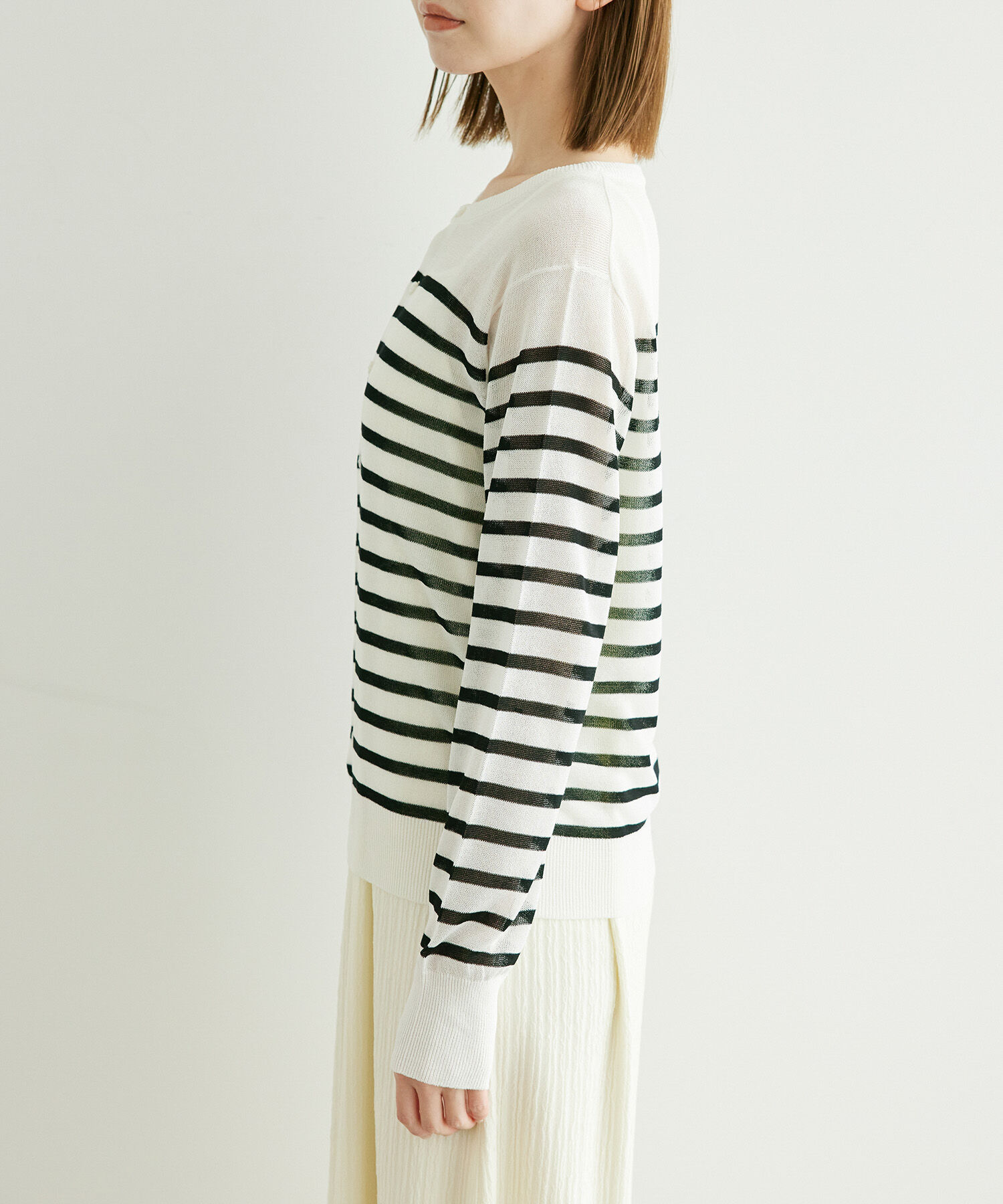 Rope&rsquo;Picnic「シアークルーカーディガン/UVケア・冷感・洗濯機OK」|カーディガン|