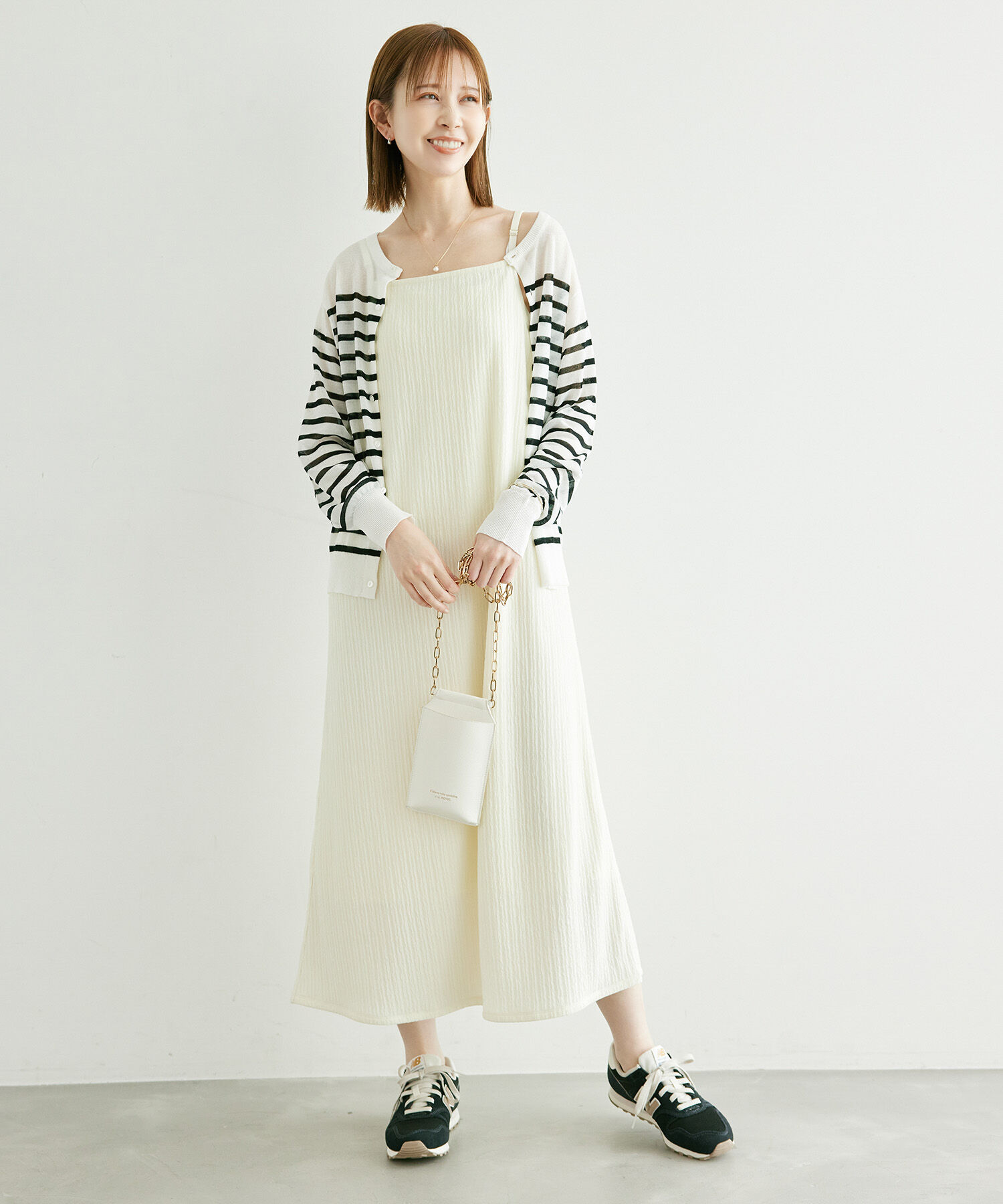 Rope&rsquo;Picnic「シアークルーカーディガン/UVケア・冷感・洗濯機OK」|カーディガン|