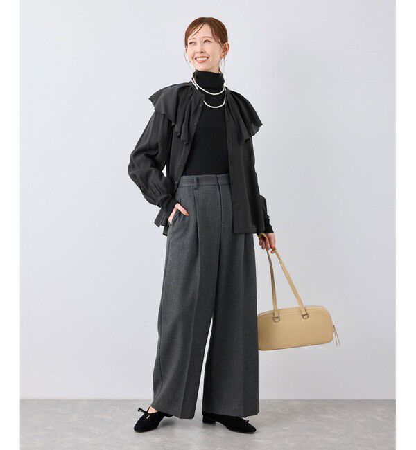 Rope&rsquo;Picnic「フリルカラーブラウス」|シャツ・ブラウス|