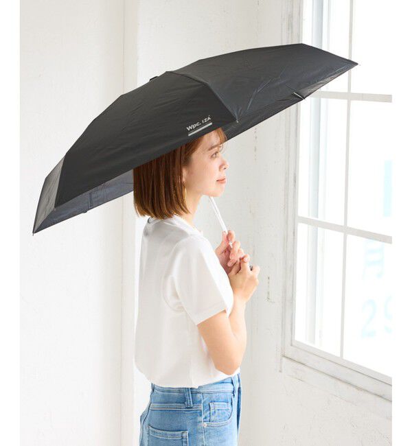 ROPE PICNIC PASSAGE「【Wpc.】【遮光・晴雨兼用】IZA COMPACT 日傘」|傘|ブラック(01)