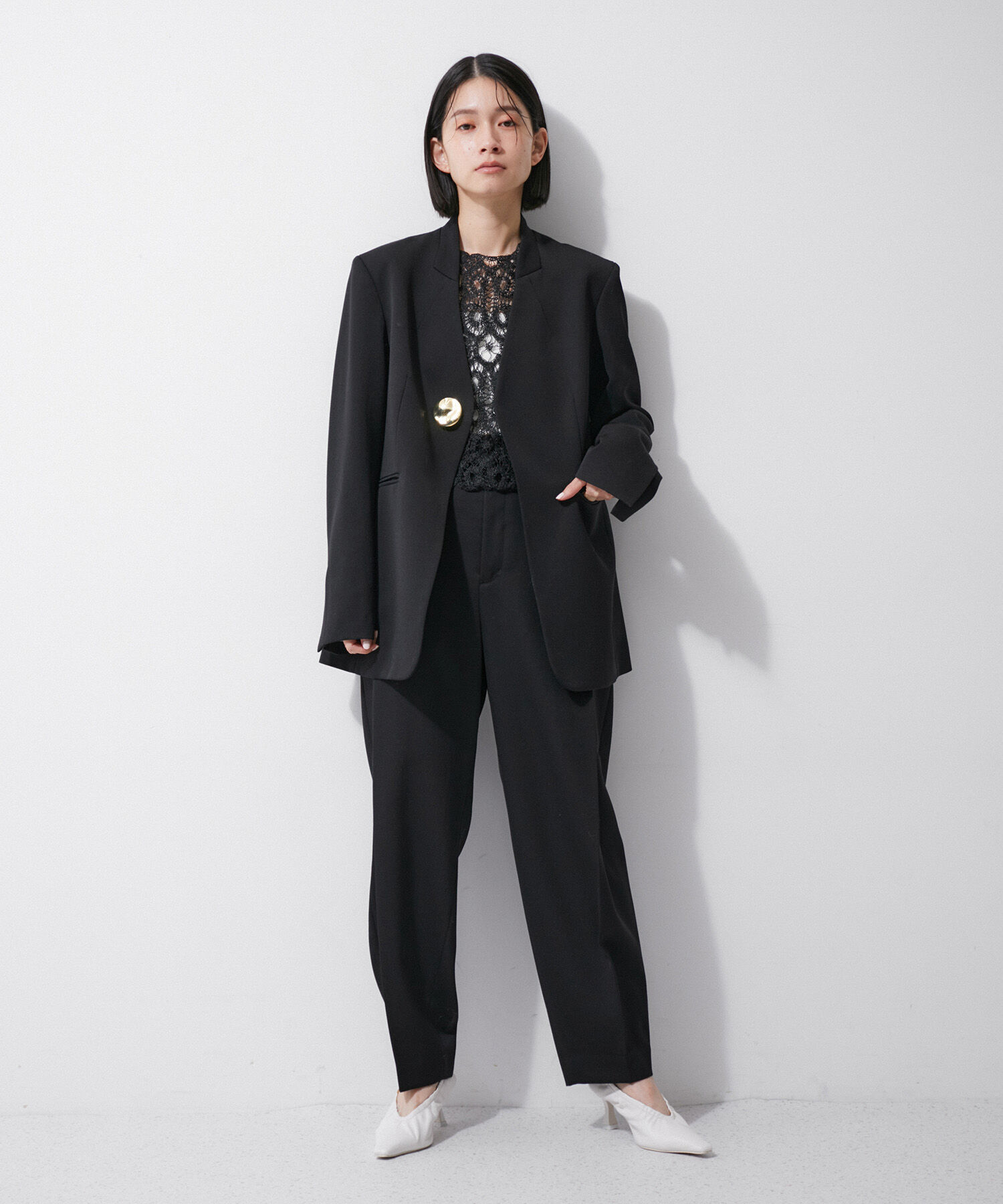 ADAM ET ROPE'「ドスキンシェイプジャケット」|テーラードジャケット|