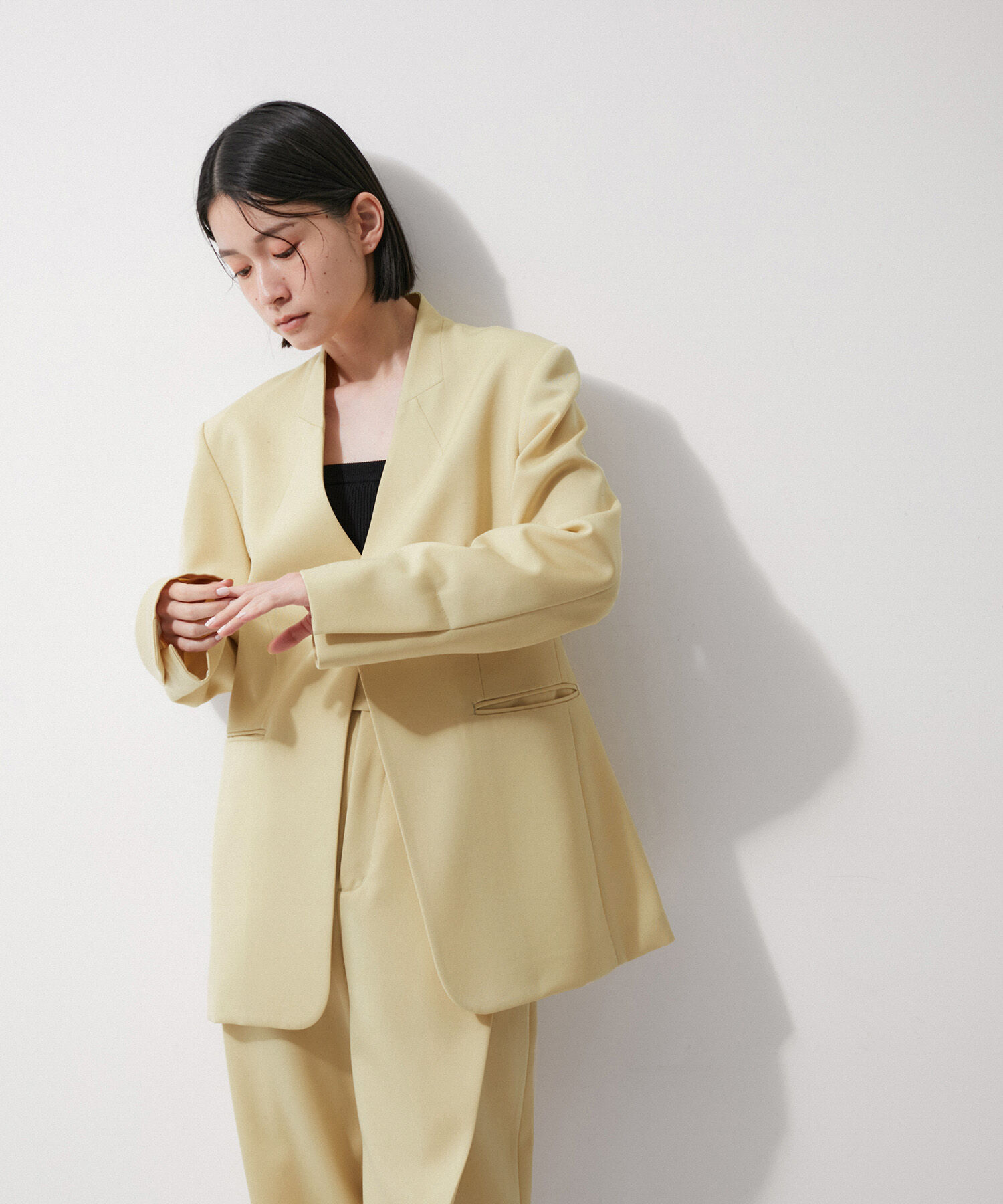 ADAM ET ROPE'「ドスキンシェイプジャケット」|テーラードジャケット|