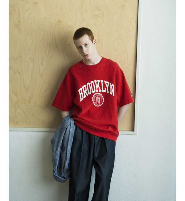 ADAM ET ROPE'「《別注》【Champion】REVERSE WEAVE SHORT SLEEVE SWEATSHIRT」|Tシャツ・カットソー|