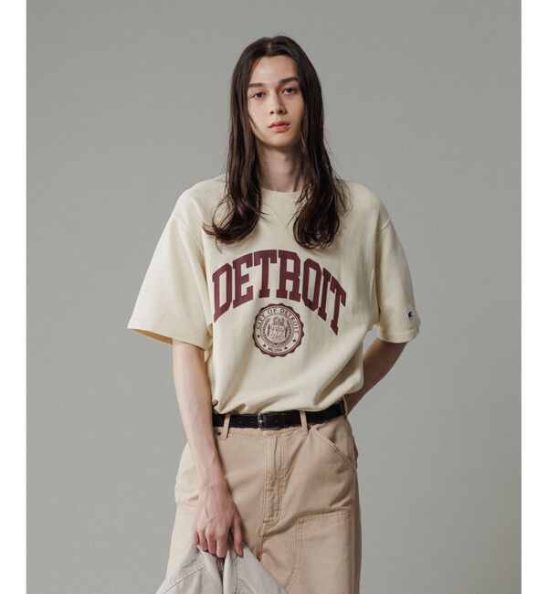 ADAM ET ROPE'「《別注》【Champion】REVERSE WEAVE SHORT SLEEVE SWEATSHIRT」|Tシャツ・カットソー|