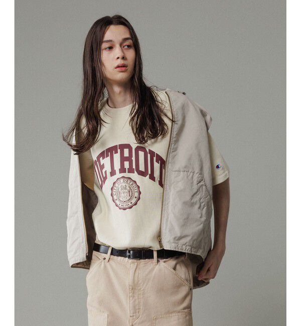 ADAM ET ROPE'「《別注》【Champion】REVERSE WEAVE SHORT SLEEVE SWEATSHIRT」|Tシャツ・カットソー|