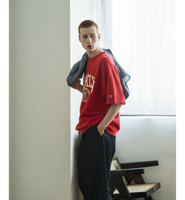 ADAM ET ROPE'「《別注》【Champion】REVERSE WEAVE SHORT SLEEVE SWEATSHIRT」|Tシャツ・カットソー|