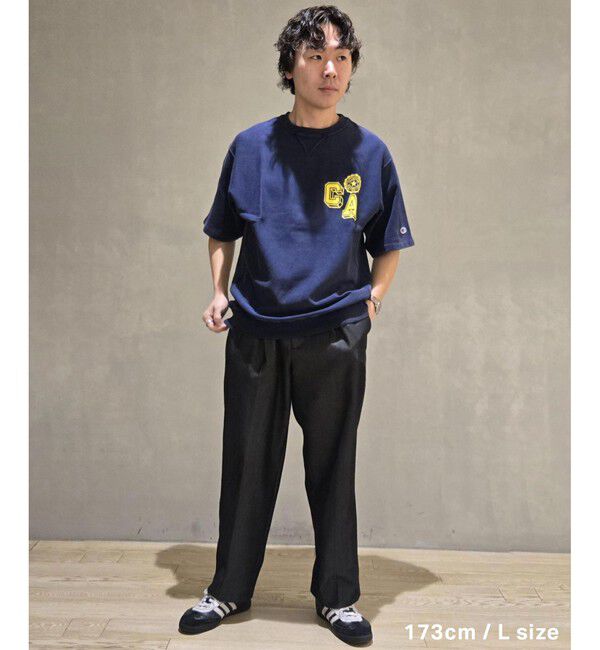 ADAM ET ROPE'「《別注》【Champion】REVERSE WEAVE SHORT SLEEVE SWEATSHIRT」|Tシャツ・カットソー|