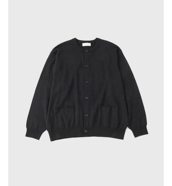 ADAM ET ROPE'「コットンシルク オーバーサイズ クルーネックカーディガン / 2WAY / ユニセックス」|カーディガン|