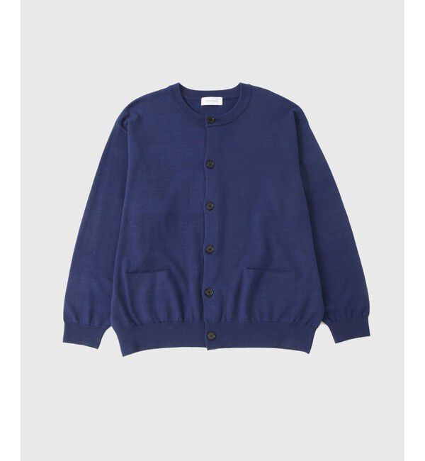 ADAM ET ROPE'「コットンシルク オーバーサイズ クルーネックカーディガン / 2WAY / ユニセックス」|カーディガン|