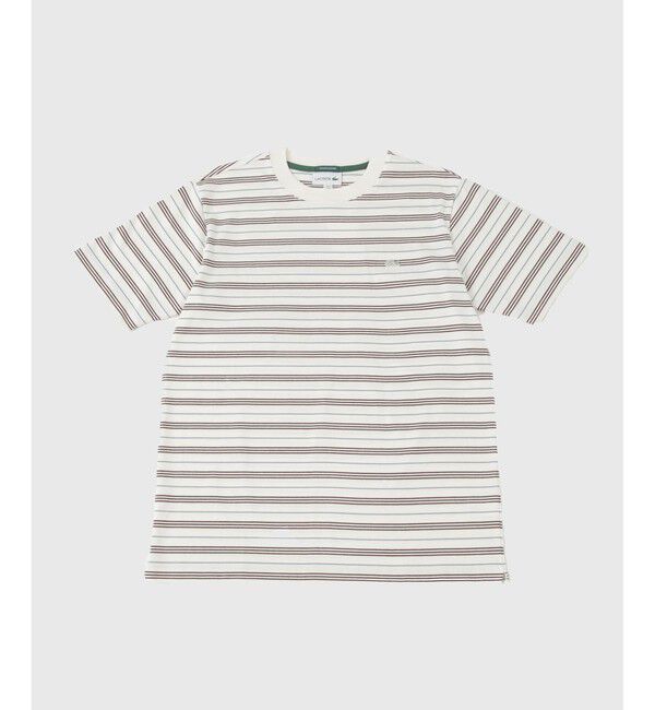 ADAM ET ROPE'「【LACOSTE for ADAM ET ROPE'】別注 MULTI BORDER TEE」|Tシャツ・カットソー|