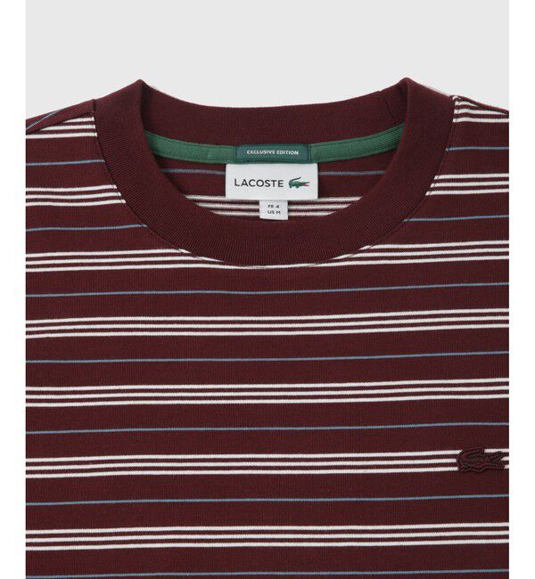 ADAM ET ROPE'「【LACOSTE for ADAM ET ROPE'】別注 MULTI BORDER TEE」|Tシャツ・カットソー|