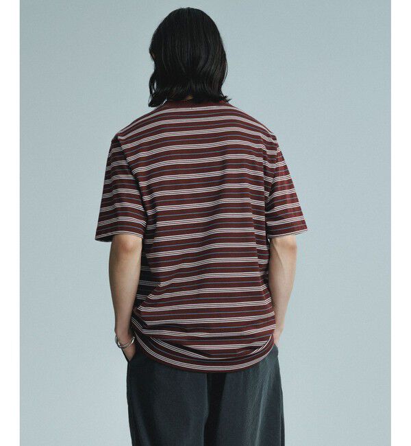 ADAM ET ROPE'「【LACOSTE for ADAM ET ROPE'】別注 MULTI BORDER TEE」|Tシャツ・カットソー|