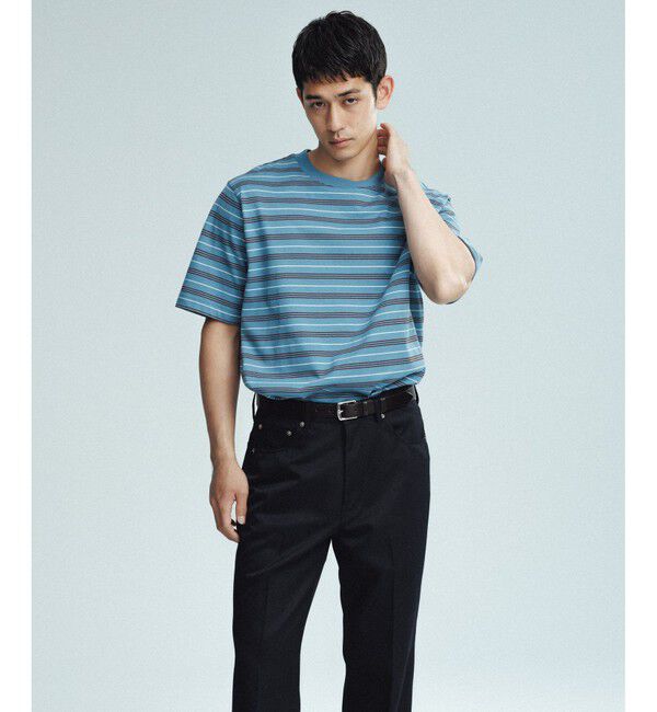 ADAM ET ROPE'「【LACOSTE for ADAM ET ROPE'】別注 MULTI BORDER TEE」|Tシャツ・カットソー|